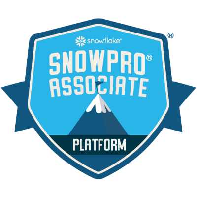 Selo SnowPro Associate: Platform da Snowflake